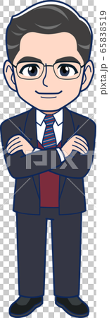 男性中堅社員_全身 男性中堅社員_全身 65838519