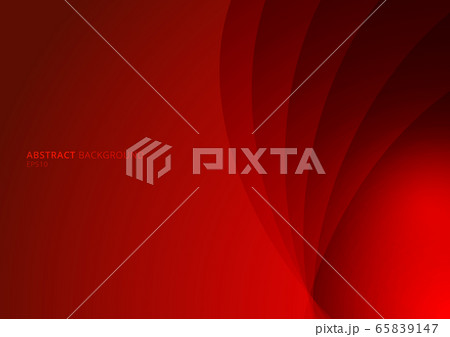 Abstract red background curved layers with shadow Abstract red background curved layers with shadow 65839147