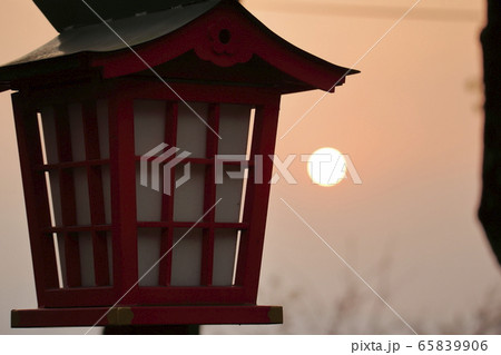 荒尾市 四山神社 夕景、 荒尾市 四山神社 夕景、 65839906
