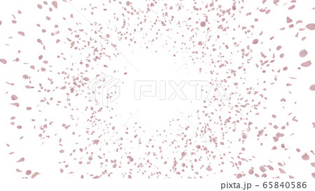 バラ 薔薇 花びら 舞う パーティクル 紙吹雪 紙ふぶき イラスト 背景 バックグラウンド 65840586