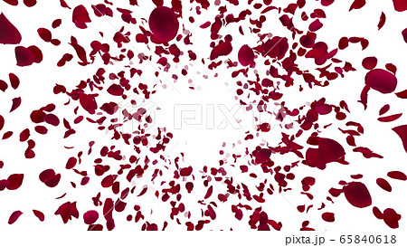 バラ 薔薇 花びら 舞う パーティクル 紙吹雪 紙ふぶき イラスト 背景 バックグラウンドのイラスト素材