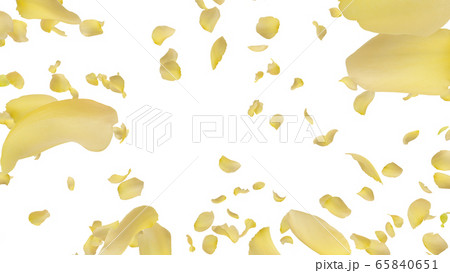 バラ 薔薇 花びら 舞う パーティクル 紙吹雪 紙ふぶき イラスト 背景 バックグラウンド 65840651