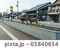 奈良・飛び足し注意の鹿 65840654