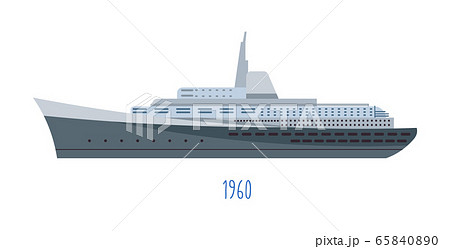 Modern ship, vessel for shipping or passengers transportation 65840890