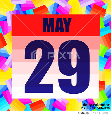 May 29 icon. For planning important day. Banner for holidays and special days. May 29th. 65840966