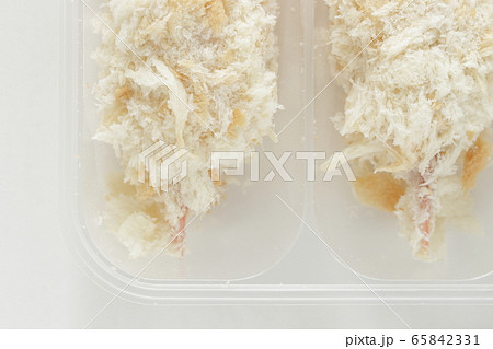 冷凍食品の蟹爪コロッケの写真素材