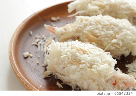 冷凍食品の蟹爪コロッケの写真素材