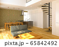 Living room 3D rendering 65842492