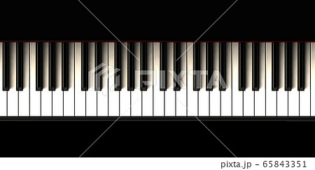 ピアノの鍵盤 音楽 楽器のイラスト素材