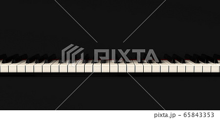 ピアノの鍵盤 音楽 楽器のイラスト素材