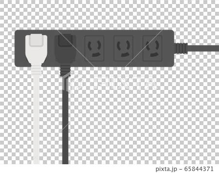 電源タップのイラストのイラスト素材