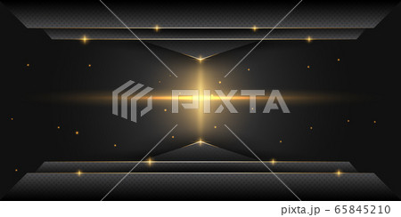 Abstract black luxury background with golden light and sparkle effect. Abstract black luxury background with golden light and sparkle effect. 65845210