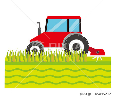 トラクター 耕運機のイラスト素材