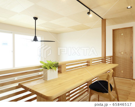 新築住宅のお洒落な2階のホール イメージ 65846517