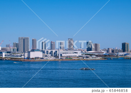 日本の東京都市景観　豊洲市場などを望む＝3月20日 65846858