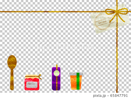 Linen ribbon and jam set parcel style "for you" Linen ribbon and jam set parcel style "for you" 65847791