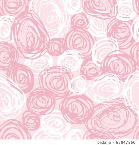 Doodle circle seamless pattern, Pink abstract Doodle circle seamless pattern, Pink abstract 65847860