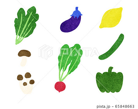 野菜イラストセット Vegetable Illustrationsのイラスト素材