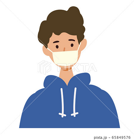 【新しい生活様式】マスクを着用する男性 65849576