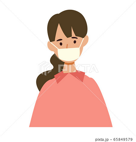 【新しい生活様式】マスクを着用する女性 65849579