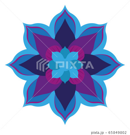 Isolated colored mandala 65849802