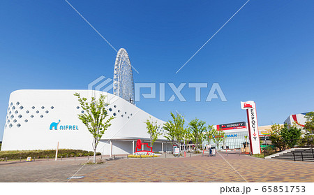 大阪府吹田市のエキスポシティ、二フレル、大観覧車の OSAKA WHEEL オオサカホイール 65851753