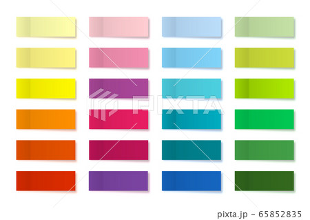Realistic sticky notes collection. Post note stickers. Colorful sticky paper sheets. Vector Realistic sticky notes collection. Post note stickers. Colorful sticky paper sheets. Vector 65852835