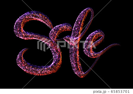 Sale handmade lettering, calligraphy made by colorful confetti, for prints, posters, web 65853701