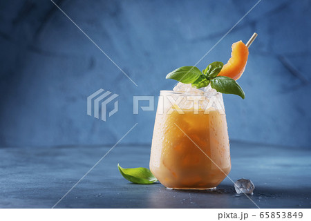 Sweet summer liquor with melon 65853849