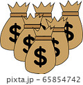 お金　ドル　給料　金持ち 65854742