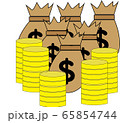 お金　ドル　給料　金持ち 65854744
