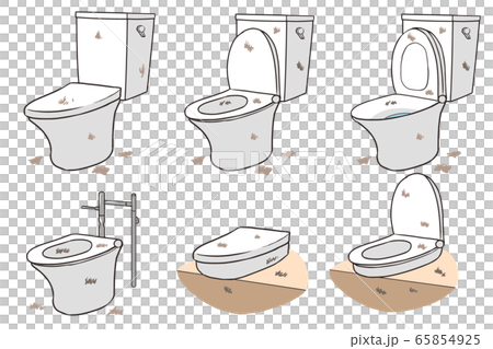 Dirty western toilet 65854925