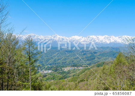 春の虫倉山登山・登山道からの眺め（不動滝コース・柏鉢城コース） 65856087