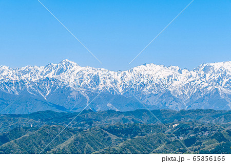 春の虫倉山登山・登山道からの眺め（不動滝コース・柏鉢城コース） 65856166