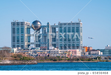 日本の東京都市景観　フジテレビなどを望む 65856468