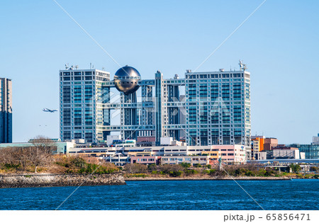 日本の東京都市景観　フジテレビなどを望む 65856471