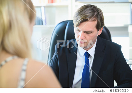 Job interview, Human resources (HR), Talent management, Business people recruiter talking candidate Job interview, Human resources (HR), Talent management, Business people recruiter talking candidate 65856539