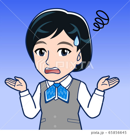 事務員の若い女性イラストのイラスト素材 事務員の若い女性イラストのイラスト素材