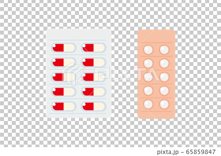 くすりのPTPシートのイラスト 65859847