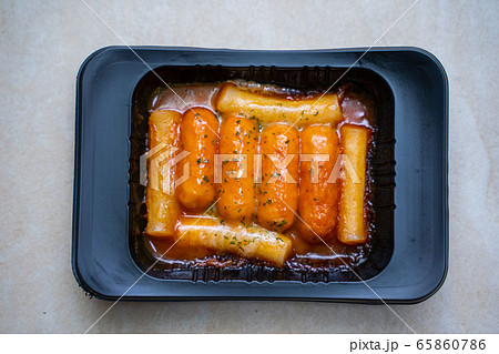 sausage and tteokbokki with cheese korean food sausage and tteokbokki with cheese korean food 65860786
