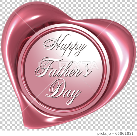 Vector illustration Shiny heart-shaped sealing wax background transparent Vector illustration Shiny heart-shaped sealing wax background transparent 65861851