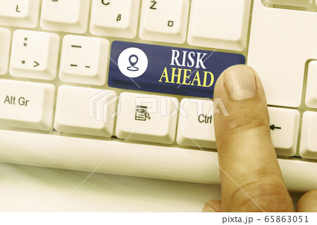 Word writing text Risk Ahead. Business concept for Word writing text Risk Ahead. Business concept for 65863051