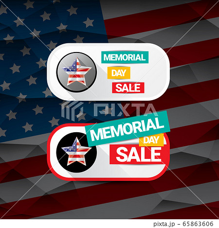 Vector memorial day sale banner. memorial day sale label. memorial day sale sticker 65863606