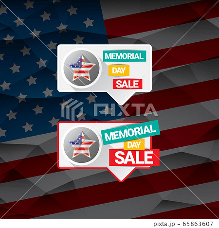 Vector memorial day sale banner. memorial day sale label. memorial day sale sticker 65863607