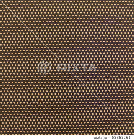 背景素材シリーズ　ブラウン/オレンジドット柄 65865261
