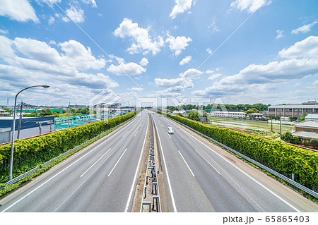東北自動道 青空 浦和周辺 東北自動道 青空 浦和周辺 65865403