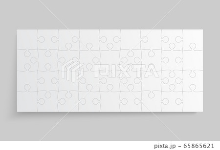 Vector background white piece puzzle frame jigsaw Vector background white piece puzzle frame jigsaw 65865621