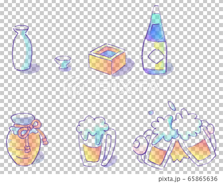 用清酒和啤酒干杯 65865636
