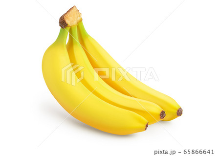 Bunch of bananas isolated on white background with clipping path and full depth of field. 65866641