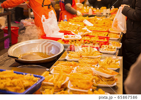 fishing village landscape. fresh fish market at the port in Korea 085 fishing village landscape. fresh fish market at the port in Korea 085 65867586